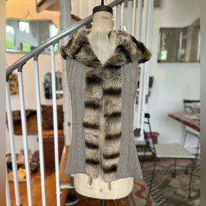 DIOMI Cashmere Fur Vest